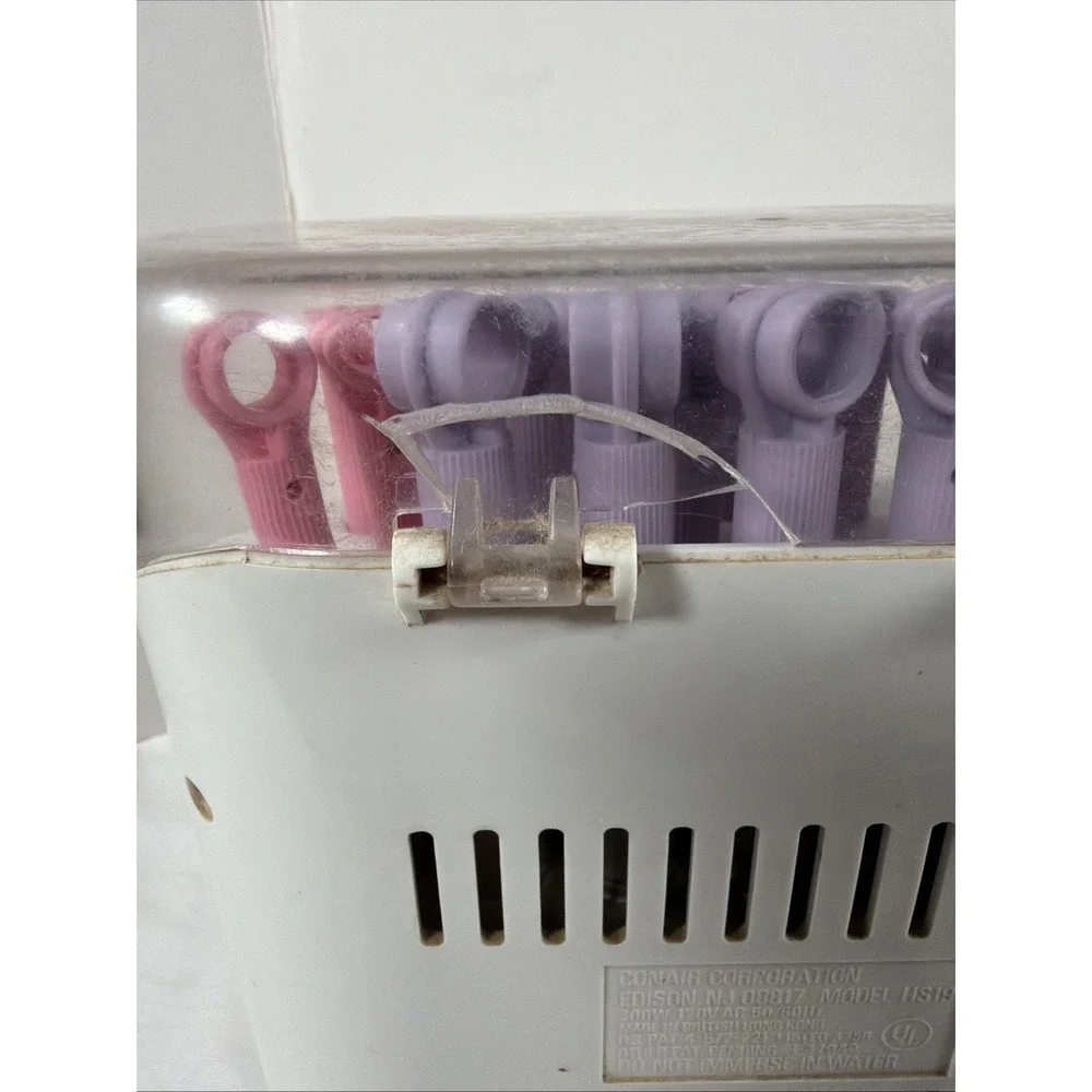 Conair HS19D Hot Sticks 20 Flexible Curlers Rollers Vintage 2 Sizes Purple Pink‎